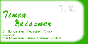 timea meissner business card